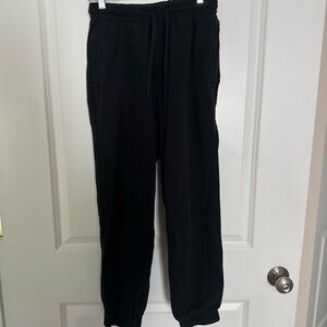 Aerie Black Joggers with Elastic Cuffs